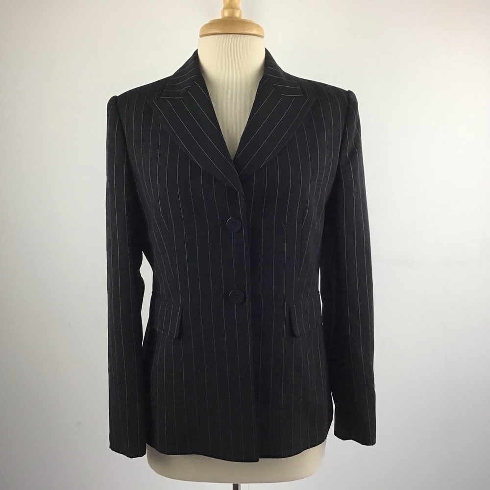 Giorgio Sant’ Angelo black and white pinstripe blazer. Vintage 80’s? Siz…